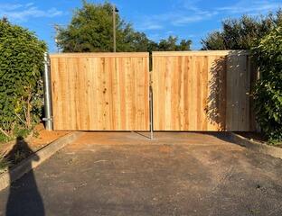 Wood Privacy Gate Install Partlow, VA