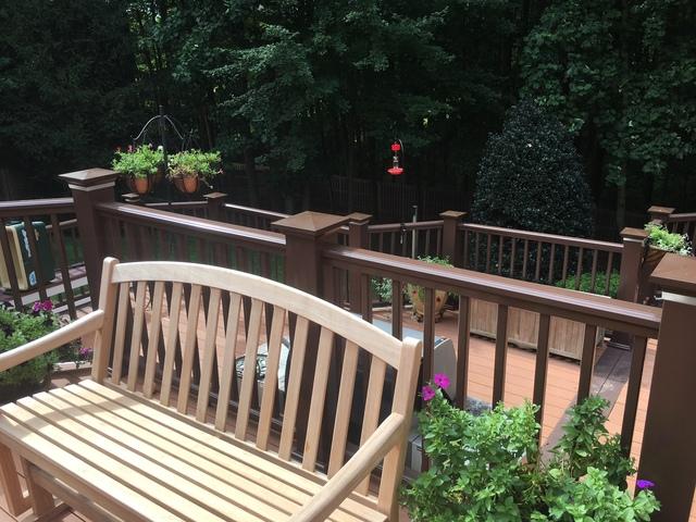 Upper Level of Deck Installed in Herndon