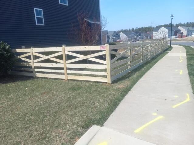 Six Board Estate Fence Project Barboursville, VA