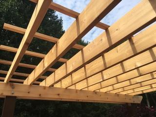 Roof of Pergola Installed in Herndon, VA
