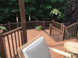 Lower level deck for home in Herndon