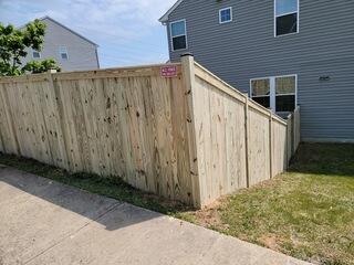 Wood Privacy Fence install in Stephens City, VA