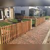 A view of the gorgeous new fence.