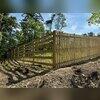 A mix of paddock fencing and picket fencing!