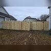 A full Wood Privacy Fence installation for the customers entire yard! This is the curbside view for this customers project!